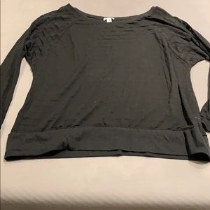 Old Navy Long Sleeve Stripped Burn Out Shirt
